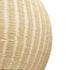 GloboStar® RAITO 01826 Boho Κρεμαστό Φωτιστικό Οροφής Μονόφωτο 1 x E27 AC220-240V IP20 - Φ100 x Υ63cm - Μπεζ Ξύλινο Μπαμπού Πλέγμα Καμπάνα - ledmania.gr
