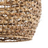 GLOBOSTAR® MANGATA 01851 Boho Κρεμαστό Φωτιστικό Οροφής με Ντουί 1 x E27 AC 220-240V IP20 - Μπεζ Καφέ - Μ60 x Π60 x Υ50cm