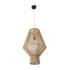 GloboStar® CAYMAN 01853 Boho Κρεμαστό Φωτιστικό Πλέγμα Μονόφωτο 1 x E27 IP20 Μπεζ Σχοινί - Μ40 x Π40 x Υ60cm - ledmania.gr