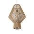 GloboStar® CAYMAN 01853 Boho Κρεμαστό Φωτιστικό Πλέγμα Μονόφωτο 1 x E27 IP20 Μπεζ Σχοινί - Μ40 x Π40 x Υ60cm - ledmania.gr