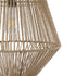 GloboStar® CAYMAN 01853 Boho Κρεμαστό Φωτιστικό Πλέγμα Μονόφωτο 1 x E27 IP20 Μπεζ Σχοινί - Μ40 x Π40 x Υ60cm - ledmania.gr