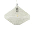 GloboStar® KENTUCKY 01862 Vintage Κρεμαστό Φωτιστικό Οροφής Μονόφωτο 1 x E27 AC220-240V IP20 - Φ40 x Υ30cm - Μπεζ Εκρού Μεταλλικό Πλέγμα - 5 Χρόνια Εγγύηση