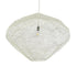 GloboStar® KENTUCKY 01868 Vintage Κρεμαστό Φωτιστικό Οροφής Μονόφωτο 1 x E27 AC220-240V IP20 - Φ90 x Υ70cm - Μπεζ Εκρού Μεταλλικό Πλέγμα - 5 Χρόνια Εγγύηση - ledmania.gr