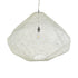 GloboStar® KENTUCKY 01868 Vintage Κρεμαστό Φωτιστικό Οροφής Μονόφωτο 1 x E27 AC220-240V IP20 - Φ90 x Υ70cm - Μπεζ Εκρού Μεταλλικό Πλέγμα - 5 Χρόνια Εγγύηση - ledmania.gr