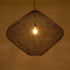 GloboStar® KENTUCKY 01869 Vintage Κρεμαστό Φωτιστικό Οροφής Μονόφωτο 1 x E27 AC220-240V IP20 - Φ90 x Υ70cm - Σκούρο Καφέ Μεταλλικό Πλέγμα - 5 Χρόνια Εγγύηση - ledmania.gr
