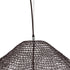 GloboStar® KENTUCKY 01869 Vintage Κρεμαστό Φωτιστικό Οροφής Μονόφωτο 1 x E27 AC220-240V IP20 - Φ90 x Υ70cm - Σκούρο Καφέ Μεταλλικό Πλέγμα - 5 Χρόνια Εγγύηση - ledmania.gr