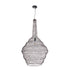 GloboStar® KENTUCKY 01884 Vintage Κρεμαστό Φωτιστικό Οροφής Μονόφωτο 1 x E27 AC220-240V IP20 - Φ60 x Υ90cm - Σκούρο Καφέ Μεταλλικό Πλέγμα - 5 Χρόνια Εγγύηση - ledmania.gr