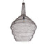 GloboStar® KENTUCKY 01884 Vintage Κρεμαστό Φωτιστικό Οροφής Μονόφωτο 1 x E27 AC220-240V IP20 - Φ60 x Υ90cm - Σκούρο Καφέ Μεταλλικό Πλέγμα - 5 Χρόνια Εγγύηση - ledmania.gr