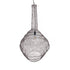 GloboStar® KENTUCKY 01884 Vintage Κρεμαστό Φωτιστικό Οροφής Μονόφωτο 1 x E27 AC220-240V IP20 - Φ60 x Υ90cm - Σκούρο Καφέ Μεταλλικό Πλέγμα - 5 Χρόνια Εγγύηση - ledmania.gr