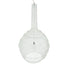 GloboStar® KENTUCKY 01886 Vintage Κρεμαστό Φωτιστικό Οροφής Μονόφωτο 1 x E27 AC220-240V IP20 - Φ90 x Υ110cm - Μπεζ Εκρού Μεταλλικό Πλέγμα - ledmania.gr