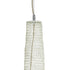 GloboStar® KENTUCKY 01886 Vintage Κρεμαστό Φωτιστικό Οροφής Μονόφωτο 1 x E27 AC220-240V IP20 - Φ90 x Υ110cm - Μπεζ Εκρού Μεταλλικό Πλέγμα - ledmania.gr
