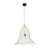 GloboStar® KENTUCKY 01889 Vintage Κρεμαστό Φωτιστικό Πλέγμα Μονόφωτο 1 x E27 IP20 Λευκό Μέταλλο - Μ50 x Π50 x Υ48cm - ledmania.gr