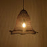 GloboStar® KENTUCKY 01890 Vintage Κρεμαστό Φωτιστικό Πλέγμα Μονόφωτο 1 x E27 IP20 Καφέ Μέταλλο - Μ50 x Π50 x Υ48cm - ledmania.gr