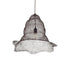GloboStar® KENTUCKY 01890 Vintage Κρεμαστό Φωτιστικό Πλέγμα Μονόφωτο 1 x E27 IP20 Καφέ Μέταλλο - Μ50 x Π50 x Υ48cm - ledmania.gr