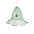 GloboStar® KENTUCKY 01891 Vintage Κρεμαστό Φωτιστικό Πλέγμα Μονόφωτο 1 x E27 IP20 Τιρκουάζ Μέταλλο - Μ50 x Π50 x Υ48cm - ledmania.gr