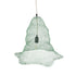 GloboStar® KENTUCKY 01891 Vintage Κρεμαστό Φωτιστικό Πλέγμα Μονόφωτο 1 x E27 IP20 Τιρκουάζ Μέταλλο - Μ50 x Π50 x Υ48cm - ledmania.gr