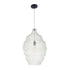 GloboStar® KENTUCKY 01898 Vintage Κρεμαστό Φωτιστικό Οροφής Μονόφωτο 1 x E27 AC220-240V IP20 - Φ40 x Υ60cm - Μπεζ Εκρού Μεταλλικό Πλέγμα - ledmania.gr