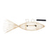 GloboStar® FISH 01927 Μοντέρνο Κρεμαστό Φωτιστικό Οροφής  2 x E27 AC 220-240V IP20 - Μ130 x Π42 x Υ42cm - Μπεζ Ξύλινο Πλέγμα - ledmania.gr