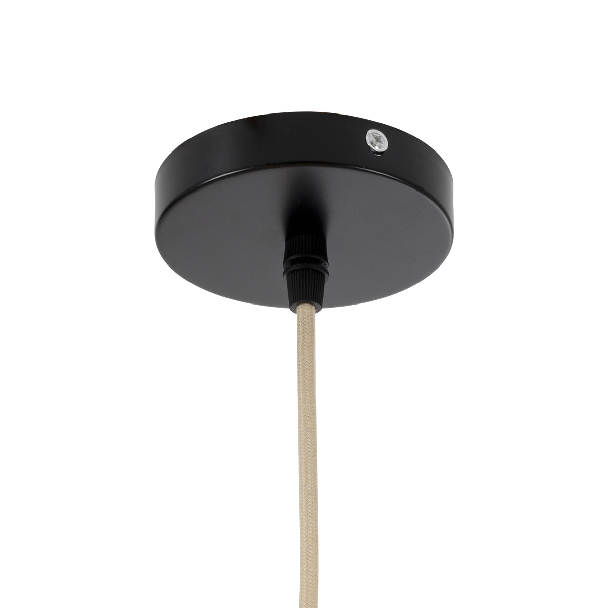 GLOBOSTAR® BARBADOS 01944 Boho Κρεμαστό Φωτιστικό Οροφής με Ντουί 1 x E27 AC 220-240V IP20 - Μπεζ & Χακί - Μ40 x Π40 x Υ45cm - ledmania.gr