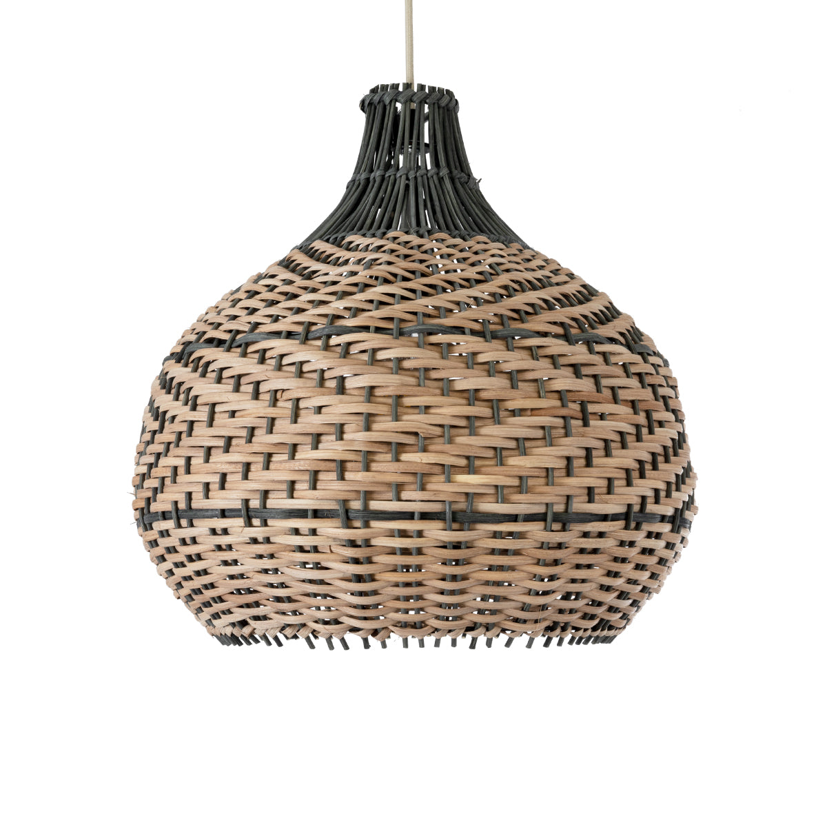 GLOBOSTAR® SEYCHELLES 01948 Boho Κρεμαστό Φωτιστικό Οροφής με Ντουί 1 x E27 AC 220-240V IP20 - Μπεζ & Χακί - Μ40 x Π40 x Υ40cm - ledmania.gr