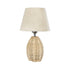 GLOBOSTAR® HASUMI 01956 Boho Επιτραπέζιο Φωτιστικό Πορτατίφ με Ντουί 1 x E27 AC 220-240V IP20 - Μπεζ - Μ23 x Π23 x Υ40cm