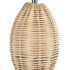 GLOBOSTAR® HASUMI 01956 Boho Επιτραπέζιο Φωτιστικό Πορτατίφ με Ντουί 1 x E27 AC 220-240V IP20 - Μπεζ - Μ23 x Π23 x Υ40cm