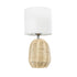 GLOBOSTAR® HASUMI 01958 Boho Επιτραπέζιο Φωτιστικό Πορτατίφ με Ντουί 1 x E27 AC 220-240V IP20 - Μπεζ & Λευκό - Μ18 x Π18 x Υ36cm