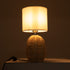 GLOBOSTAR® HASUMI 01958 Boho Επιτραπέζιο Φωτιστικό Πορτατίφ με Ντουί 1 x E27 AC 220-240V IP20 - Μπεζ & Λευκό - Μ18 x Π18 x Υ36cm
