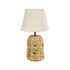 GLOBOSTAR® HOLOKAI 01960 Boho Επιτραπέζιο Φωτιστικό Πορτατίφ με Ντουί 1 x E27 AC 220-240V IP20 - Μπεζ & Λευκό - Μ23 x Π23 x Υ40cm