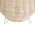 GLOBOSTAR® BOLSON 02010 Boho Επιδαπέδιο Φωτιστικό με Ντουί 1 x E27 AC 220-240V IP20 - Μπεζ & Λευκό - Μ30 x Π30 x Υ30cm