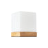 GLOBOSTAR® DERYA 02035 Μοντέρνο Επιτραπέζιο Φωτιστικό Πορτατίφ με Ντουί 1 x E27 AC 220-240V IP20 - Μπεζ - Μ12 x Π12 x Υ15cm