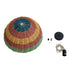 GLOBOSTAR® CABALLEROS 02060 Boho Κρεμαστό Φωτιστικό Οροφής με Ντουί 1 x E27 AC 220-240V IP20 - Πολύχρωμο - Μ40 x Π40 x Υ20cm