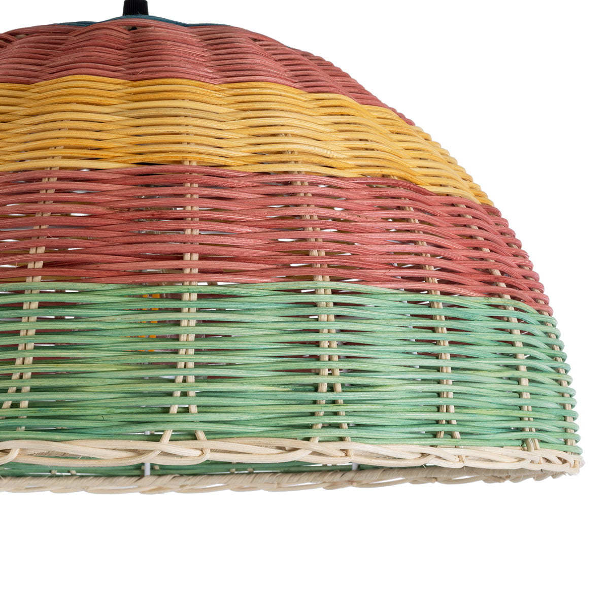 GLOBOSTAR® CABALLEROS 02060 Boho Κρεμαστό Φωτιστικό Οροφής με Ντουί 1 x E27 AC 220-240V IP20 - Πολύχρωμο - Μ40 x Π40 x Υ20cm
