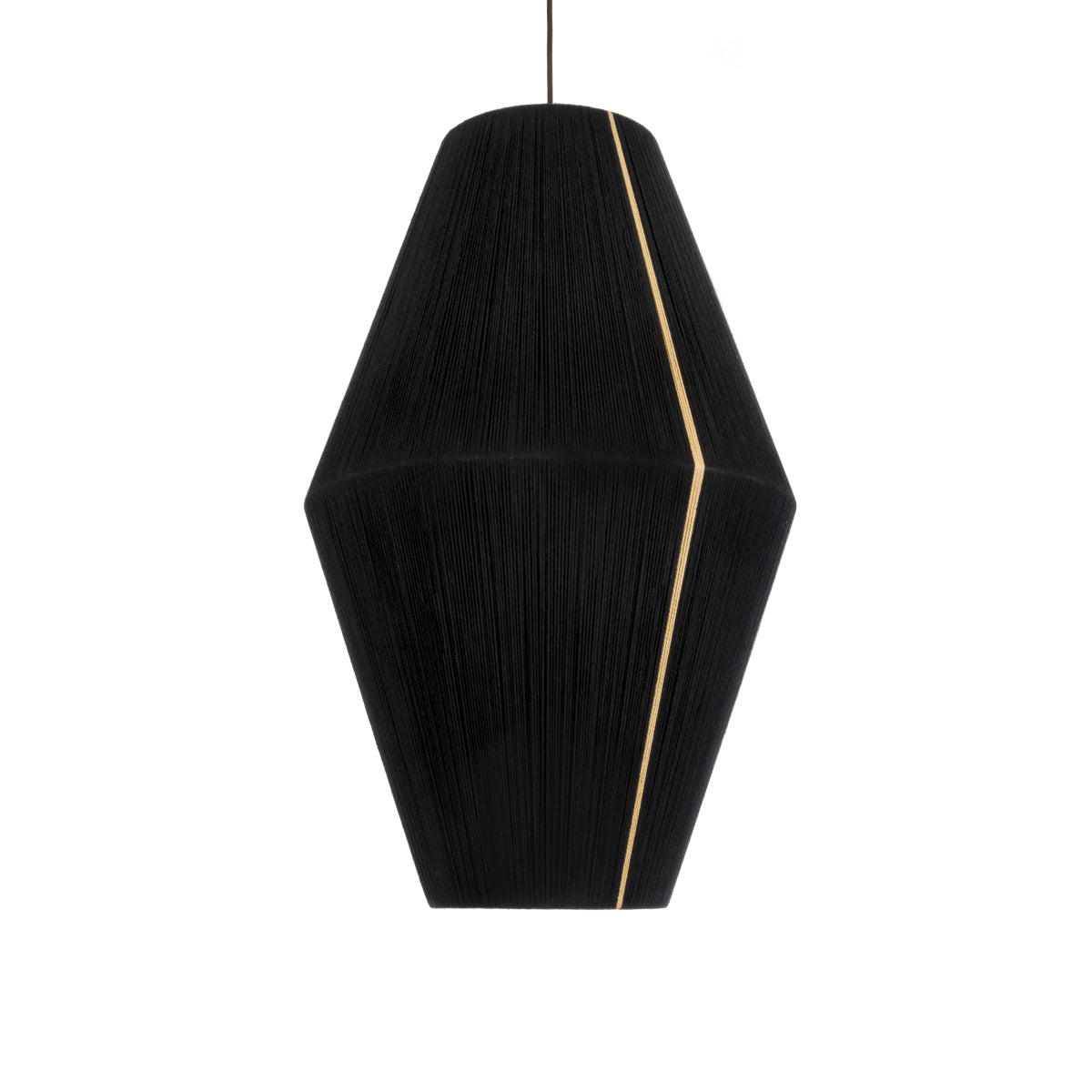 GloboStar® SALERNO 02078 Boho Κρεμαστό Φωτιστικό Πλέγμα Μονόφωτο 1 x E27 IP20 Μαύρο & Μπεζ Σχοινί Μ50 x Π50 x Υ80cm - ledmania.gr