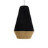 GloboStar® SALERNO 02080 Boho Κρεμαστό Φωτιστικό Πλέγμα Μονόφωτο 1 x E27 IP20 Μαύρο & Μπεζ Σχοινί Μ50 x Π50 x Υ80cm - ledmania.gr