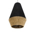 GloboStar® SALERNO 02080 Boho Κρεμαστό Φωτιστικό Πλέγμα Μονόφωτο 1 x E27 IP20 Μαύρο & Μπεζ Σχοινί Μ50 x Π50 x Υ80cm - ledmania.gr
