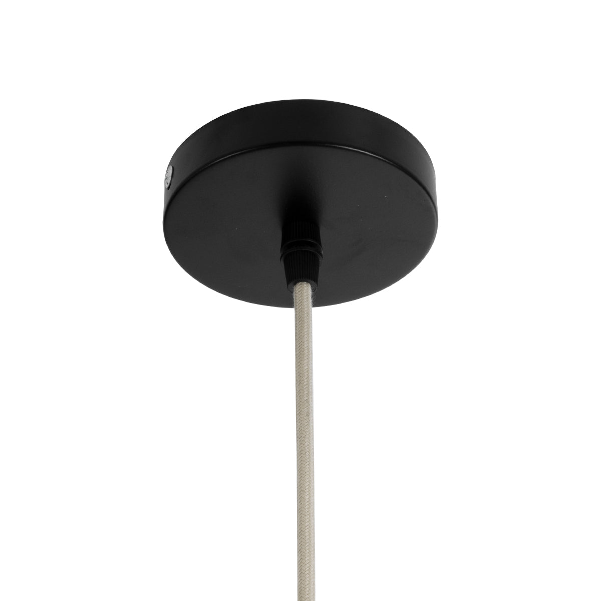 GloboStar® MAUI 02114 Boho Κρεμαστό Φωτιστικό Πλέγμα Μονόφωτο 1 x E27 IP20 Μπεζ Ξύλο - Μ30 x Π30 x Y77cm - ledmania.gr