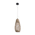 GLOBOSTAR® ECUADOR 02119 Boho Κρεμαστό Φωτιστικό Οροφής με Ντουί 1 x E27 AC 220-240V IP20 - Μπεζ - Μ15 x Π15 x Υ35cm
