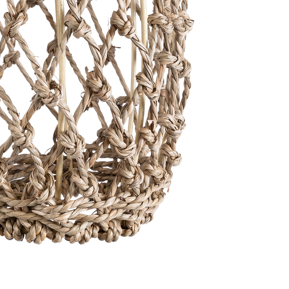 GLOBOSTAR® ECUADOR 02119 Boho Κρεμαστό Φωτιστικό Οροφής με Ντουί 1 x E27 AC 220-240V IP20 - Μπεζ - Μ15 x Π15 x Υ35cm