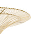 GloboStar® PALERMO 02153 Boho Φωτιστικό Οροφής Μονόφωτο 1 x E27 AC220-240V IP20 - Φ100 x Υ55cm - Μπεζ Ξύλινο Μπαμπού Πλέγμα - ledmania.gr