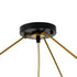 GloboStar® PALERMO 02153 Boho Φωτιστικό Οροφής Μονόφωτο 1 x E27 AC220-240V IP20 - Φ100 x Υ55cm - Μπεζ Ξύλινο Μπαμπού Πλέγμα - ledmania.gr