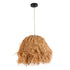 GLOBOSTAR® GUADELOUPE 02154 Boho Κρεμαστό Φωτιστικό Οροφής με Ντουί 1 x E27 AC 220-240V IP20 - Μπεζ - Μ50 x Π50 x Υ40cm
