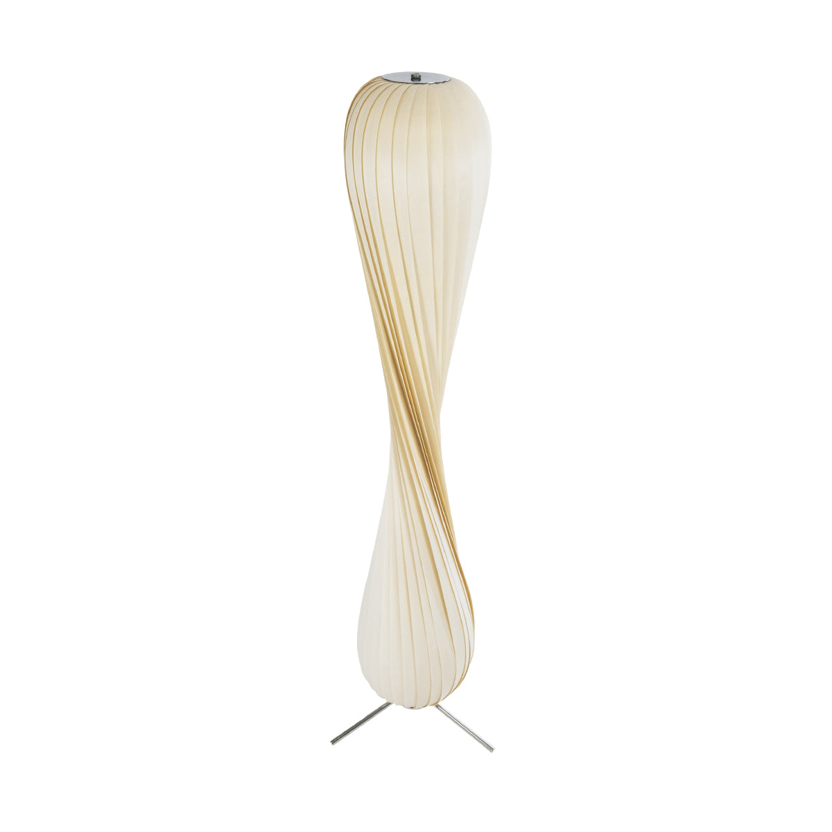 GloboStar® PRAIA 02225 Μοντέρνο Επιδαπέδιο Φωτιστικό Δίφωτο 2 x E27 AC220-240V IP20 - Φ25 x Υ145cm - Μπεζ Λευκό Λεπτό Φύλλο Ξύλου Πλέγμα - ledmania.gr