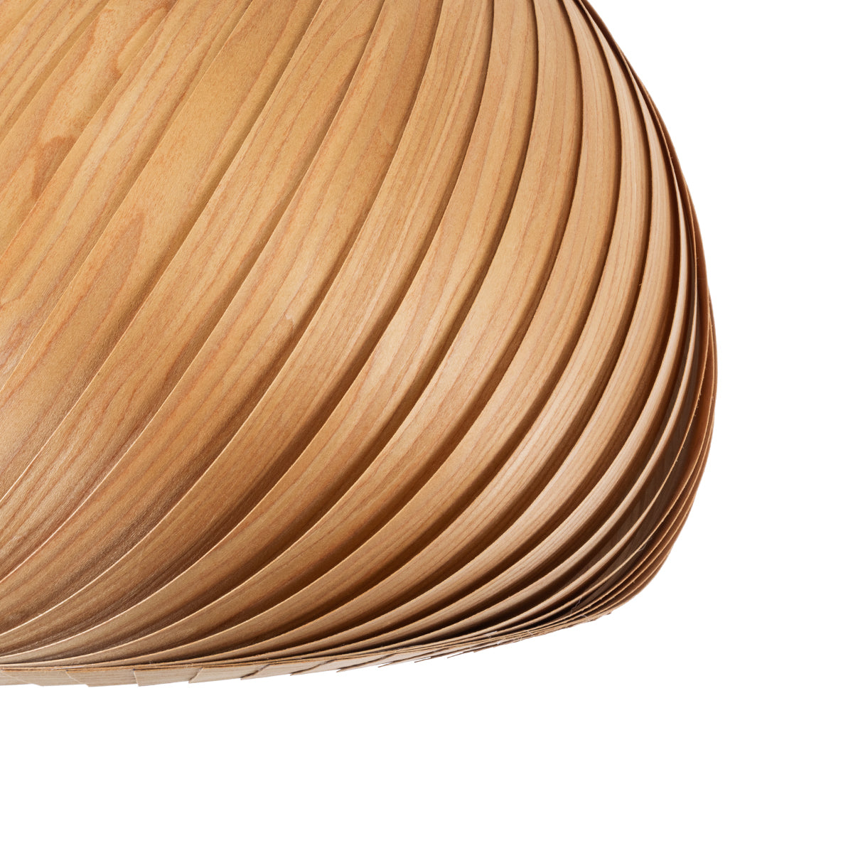 GloboStar® KAILANI 02243 Boho Κρεμαστό Φωτιστικό Οροφής Μονόφωτο 1 x E27 AC220-240V IP20 - Φ40 x Υ30cm - Καφέ Λεπτό Φύλλο Ξύλου Καμπάνα - ledmania.gr