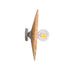 GloboStar® COLOMBO 02277 Boho Φωτιστικό Τοίχου - Απλίκα Μονόφωτο 1 x E27 AC 220-240V IP20 - Φ40 x Υ9cm - Μπεζ Καφέ Φυσική Ράφια Άχυρο Πλέγμα - ledmania.gr