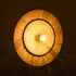 GloboStar® COLOMBO 02278 Boho Φωτιστικό Τοίχου - Απλίκα Μονόφωτο 1 x E27 AC 220-240V IP20 - Φ40 x Υ9cm - Μπεζ με Μπεζ Καφέ Φυσική Ράφια Άχυρο Πλέγμα - ledmania.gr