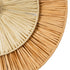 GloboStar® COLOMBO 02278 Boho Φωτιστικό Τοίχου - Απλίκα Μονόφωτο 1 x E27 AC 220-240V IP20 - Φ40 x Υ9cm - Μπεζ με Μπεζ Καφέ Φυσική Ράφια Άχυρο Πλέγμα - ledmania.gr