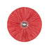 GloboStar® COLOMBO 02281 Boho Φωτιστικό Τοίχου - Απλίκα Μονόφωτο 1 x E27 AC 220-240V IP20 - Φ40 x Υ9cm - Κόκκινη Φυσική Ράφια Άχυρο Πλέγμα - ledmania.gr