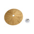 GloboStar® COLOMBO 02283 Boho Φωτιστικό Τοίχου - Απλίκα Μονόφωτο 1 x E27 AC 220-240V IP20 - Φ40 x Υ9cm - Μπεζ Καφέ Φυσική Ράφια Άχυρο Πλέγμα - ledmania.gr