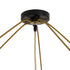 GloboStar® PALERMO 02309 Boho Φωτιστικό Οροφής Μονόφωτο 1 x E27 AC220-240V IP20 - Φ150 x Υ78cm - Μπεζ Ξύλινο Μπαμπού Πλέγμα - ledmania.gr
